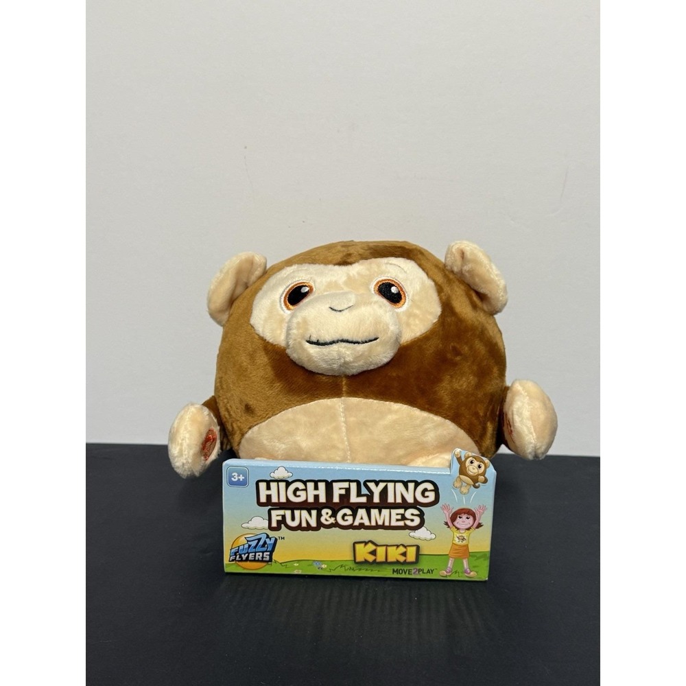 Kiki Monkey Interactive Plush Toy Fuzzy Flyers Move2Play Lights Sounds w Box